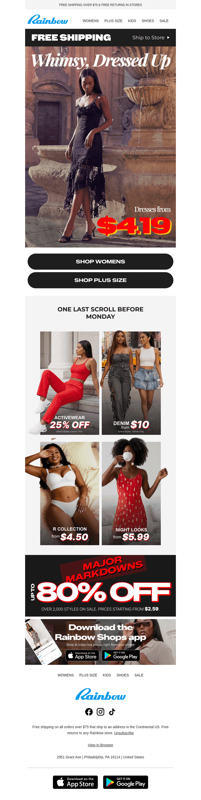 Dreamy Dresses From $4.19 🖤