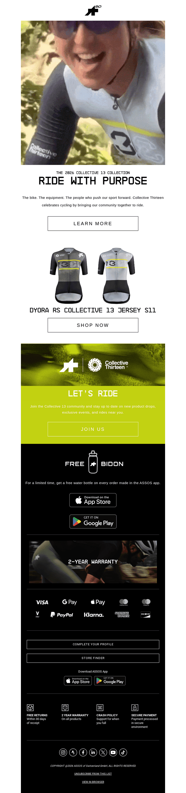 ASSOS email from Mon, Aug 17, 2026
