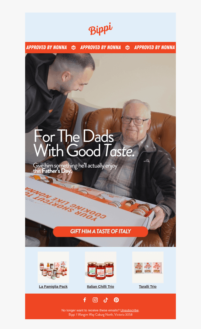 For the dads with good taste 🇮🇹