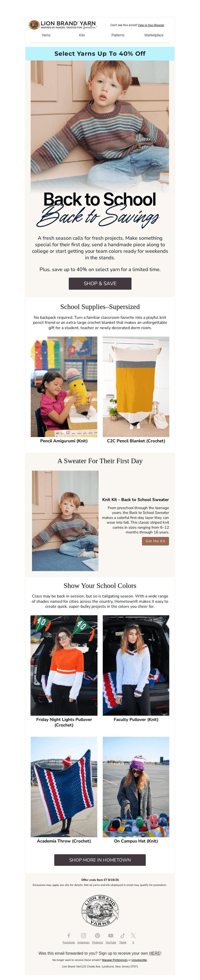 Back-to-School Projects + Up to 40% Off