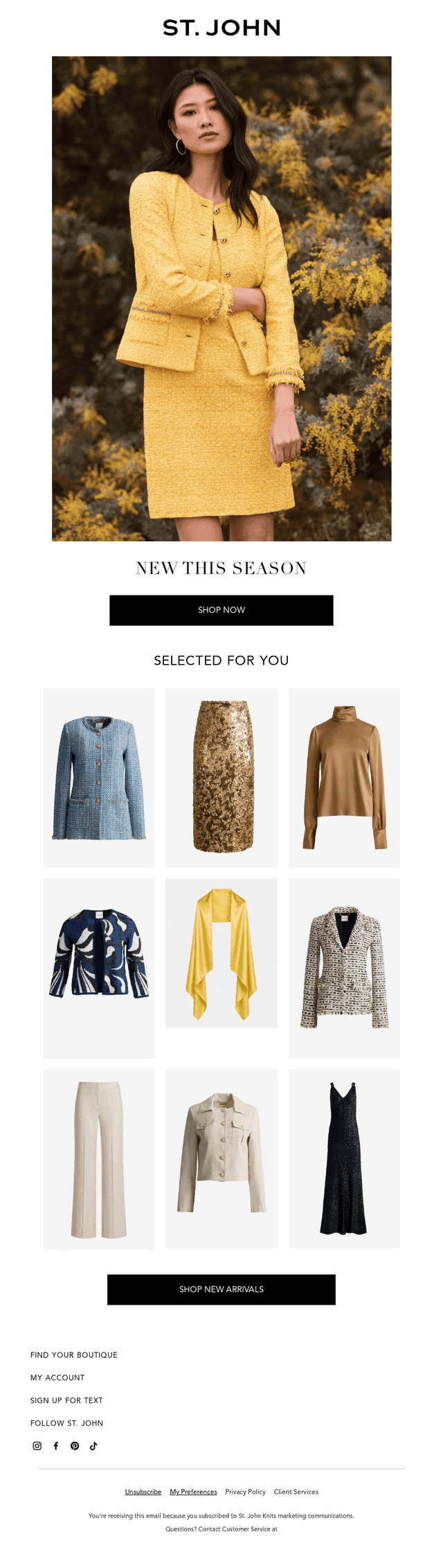 New Arrivals, Selected for You