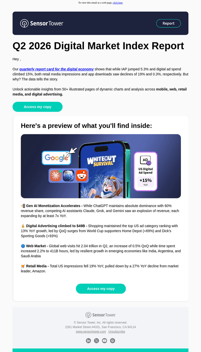 [Access Now] Your Q2 2026 Scorecard