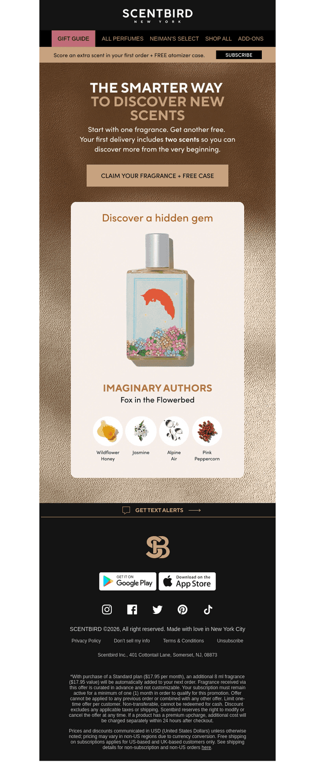 Two designer scents. One price.
