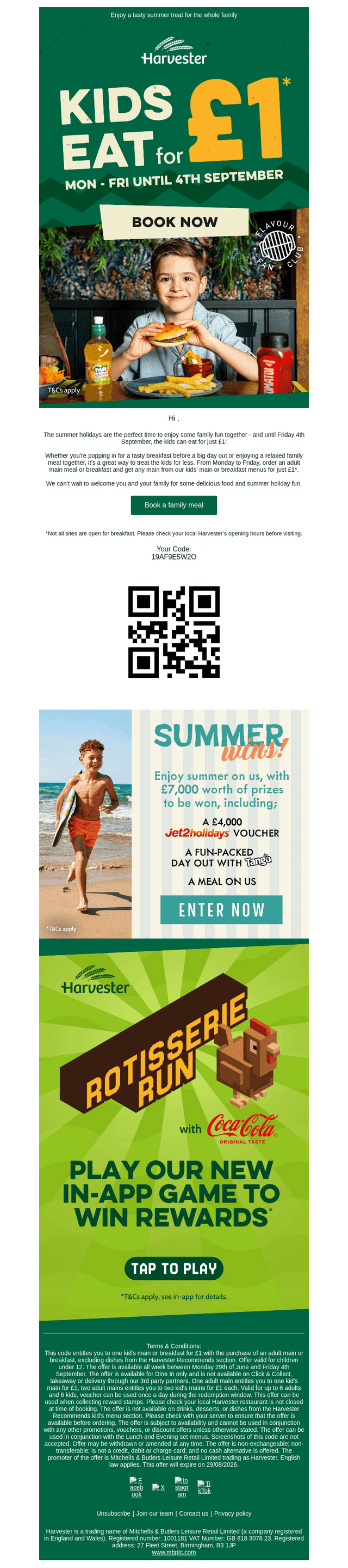 Harvester email from Mon, Aug 17, 2026