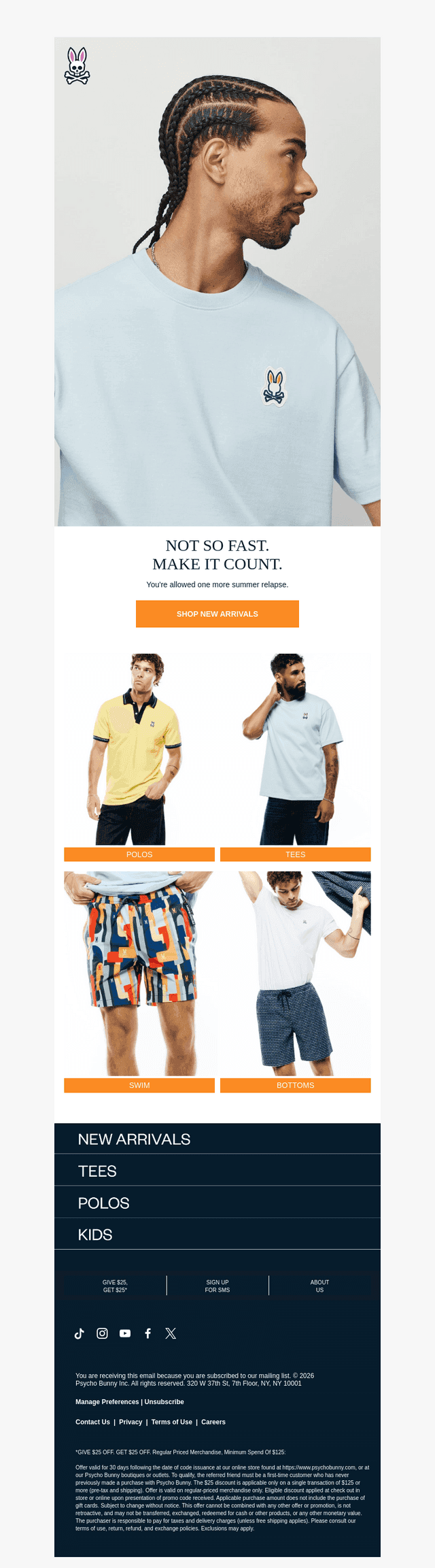 Tees, Polos, Swim & More