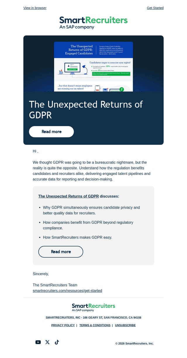 SmartRecruiters email from Tue, Aug 18, 2026