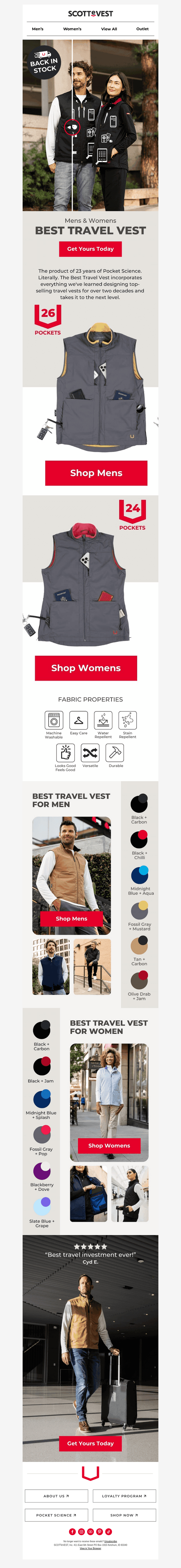Scottevest email from Tue, Aug 18, 2026