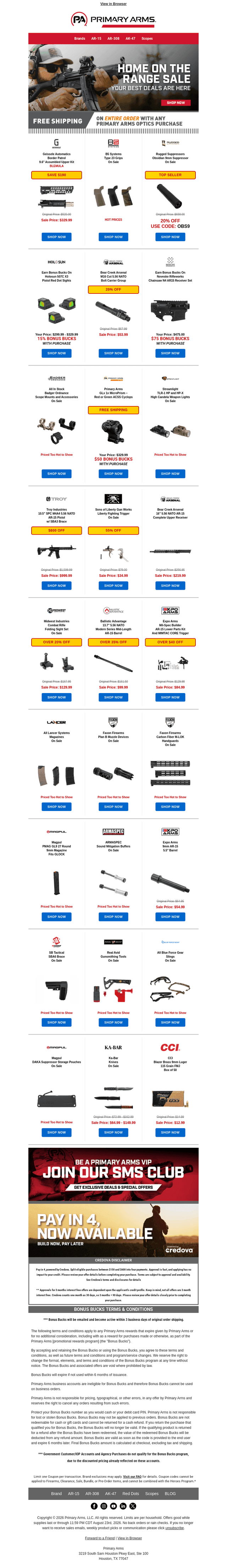 Hit the Range with HUGE Savings