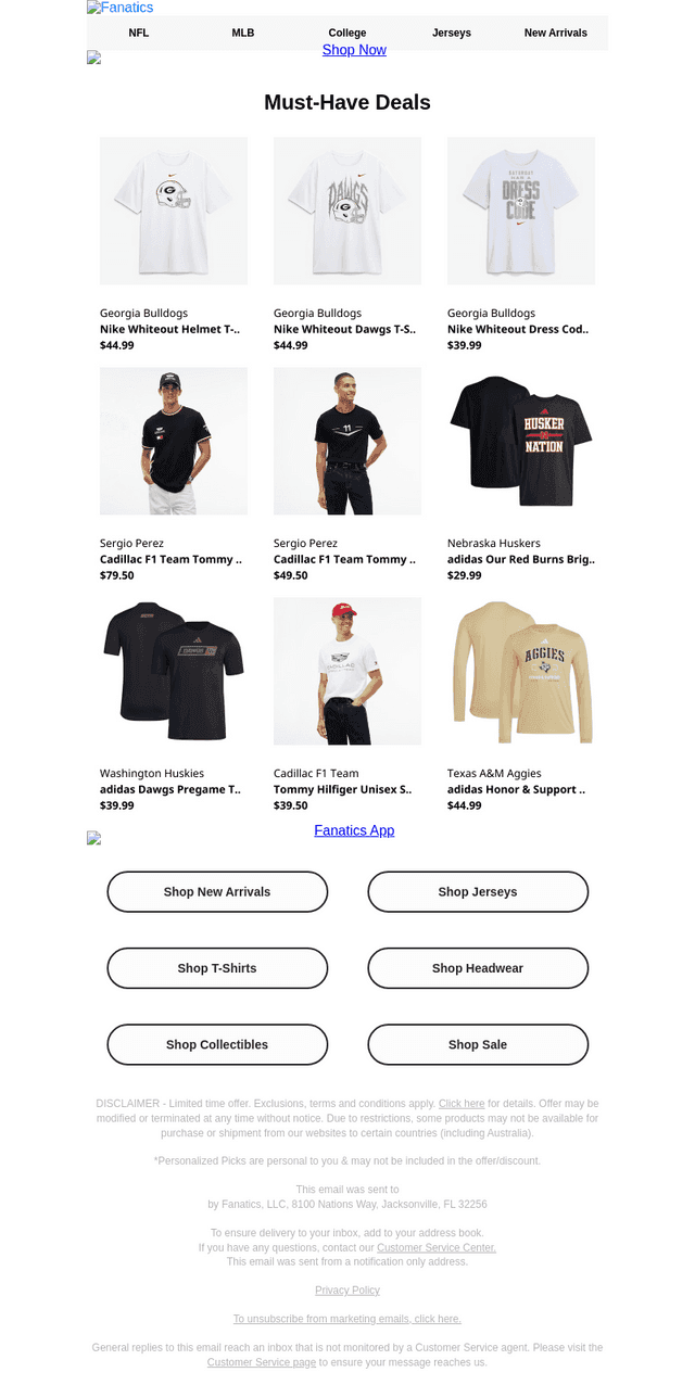 Starts Now: 25% Off Tees