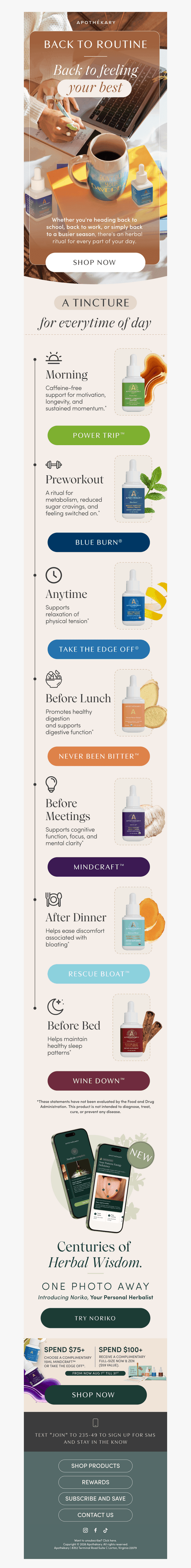 Apothekary email from Tue, Aug 18, 2026
