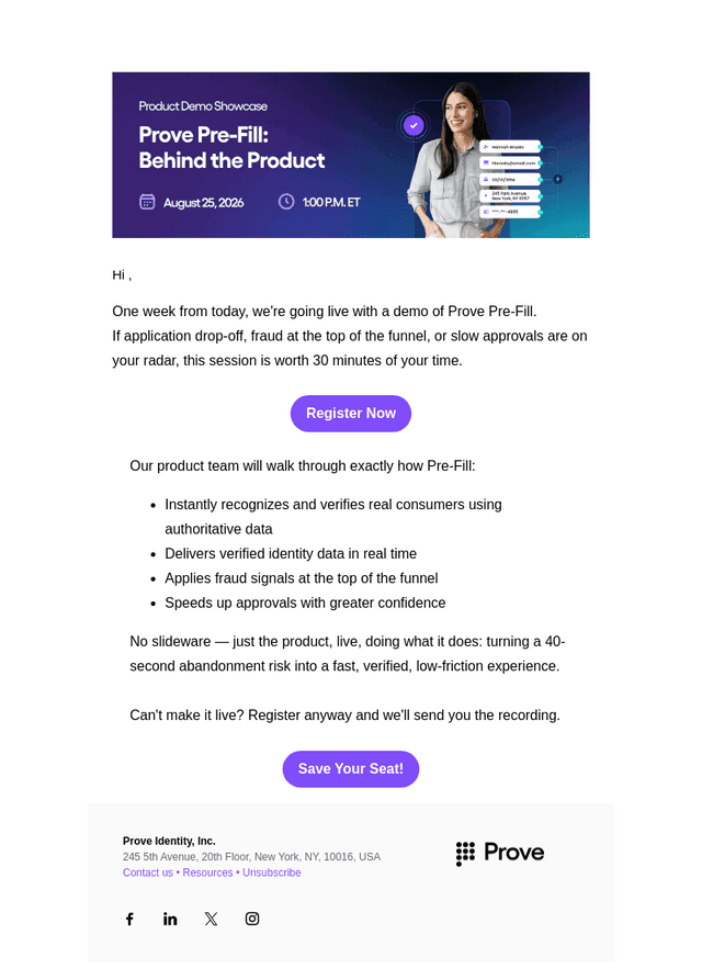Prove email from Tue, Aug 18, 2026