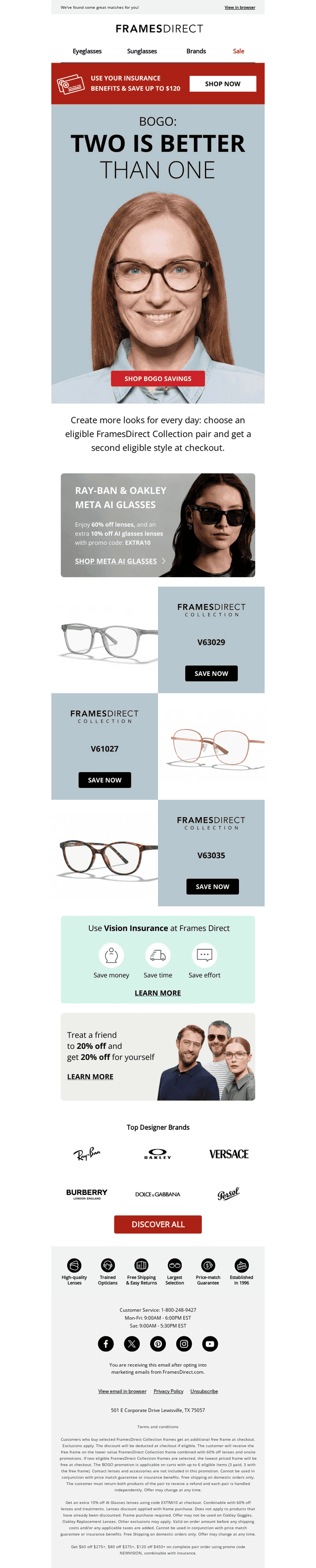 FramesDirect email from Tue, Aug 18, 2026