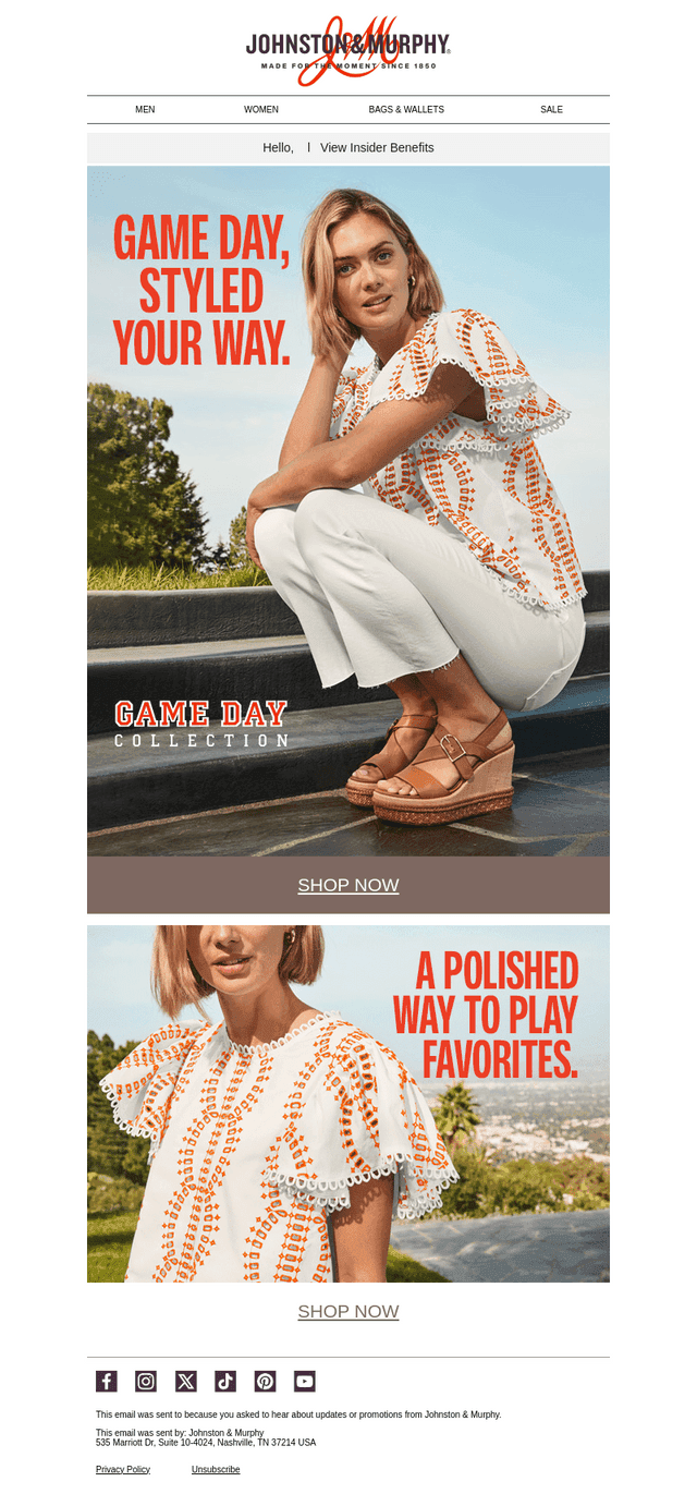Women's Game Day Collection