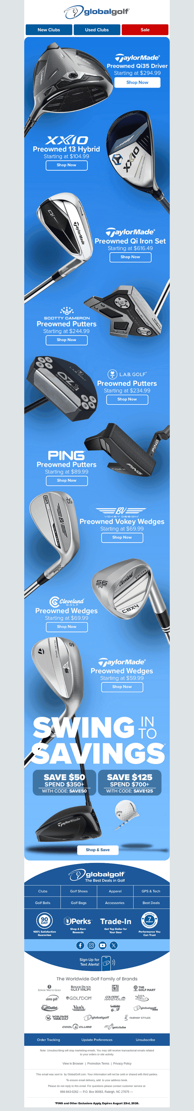 Big Names. Preowned Prices.
