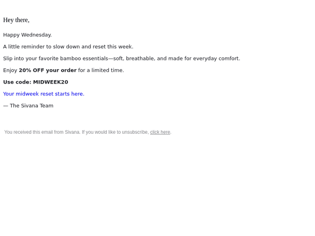 Sivana email from Wed, Aug 19, 2026