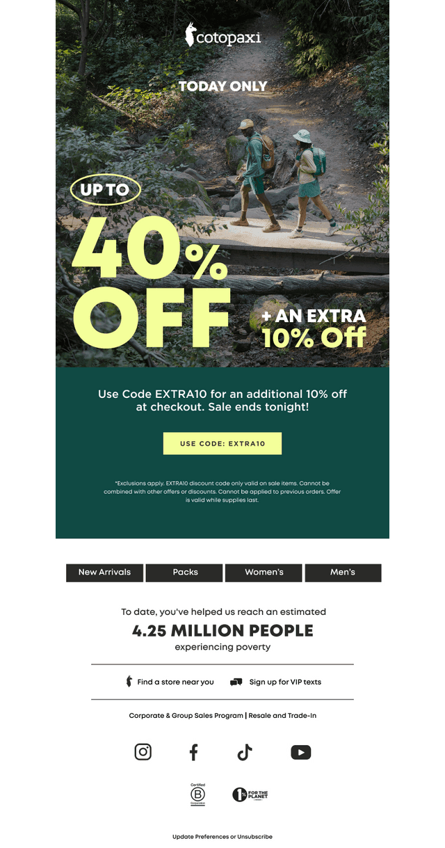 Cotopaxi email from Wed, Aug 19, 2026