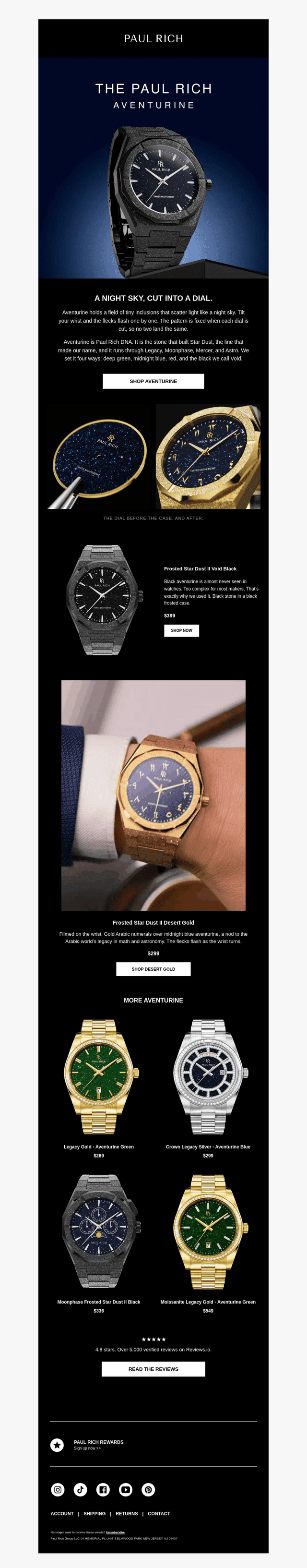 A night sky, cut into a dial