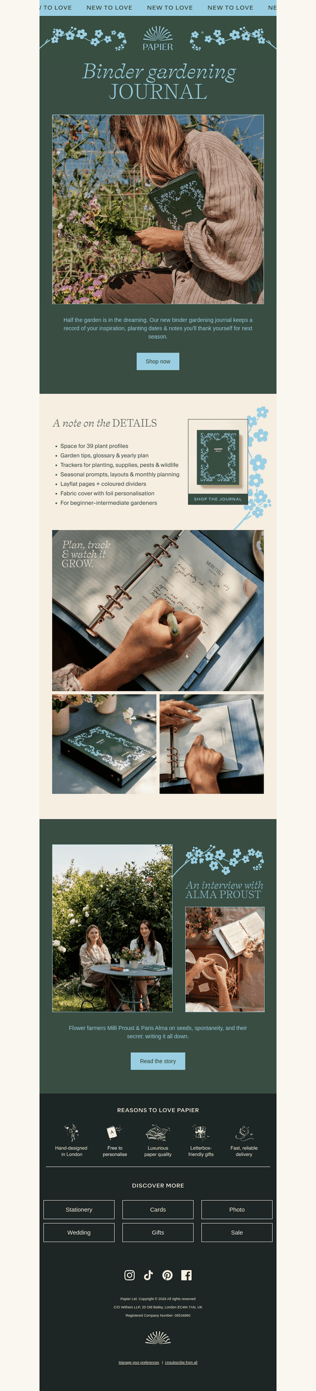 NEW: The binder gardening journal