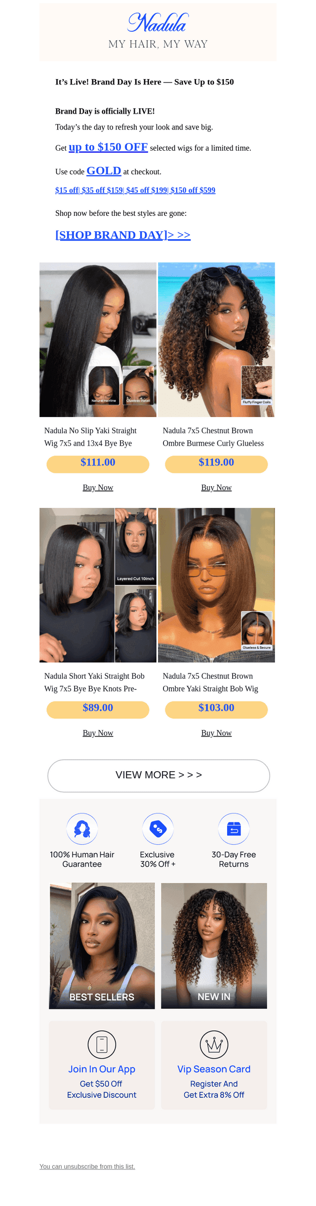 It's on! Up to $150 off your purchase with code..