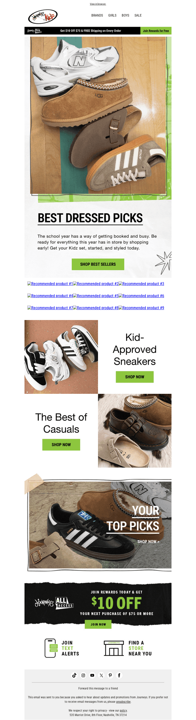 Journeys email from Thu, Aug 20, 2026