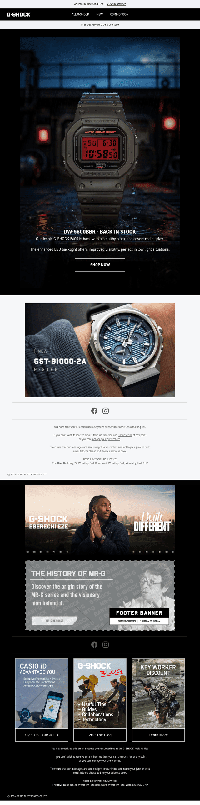 DW-5600BBR - Back in Stock