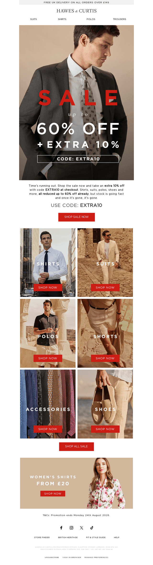 EXTRA 10% OFF SALE