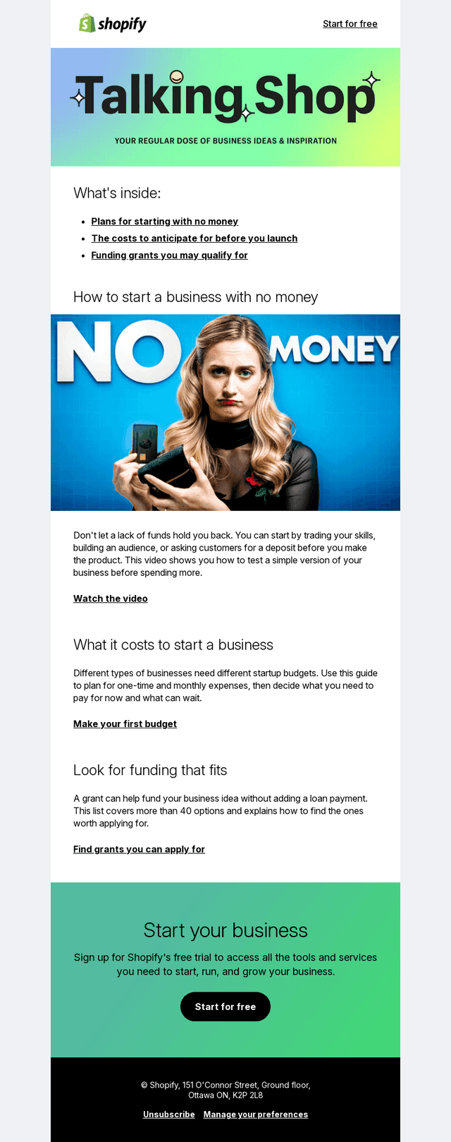 💸 Start a business on a budget