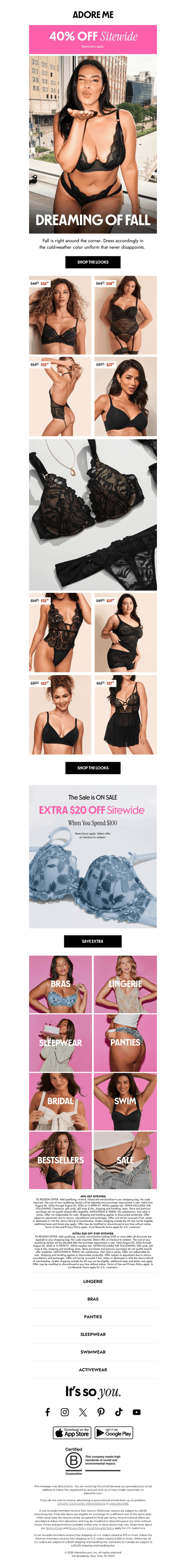 Take 40% OFF Fall Must-Haves 🖤