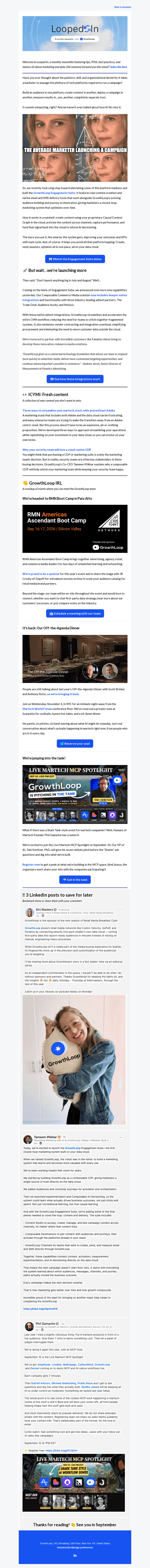 GrowthLoop email from Thu, Aug 20, 2026