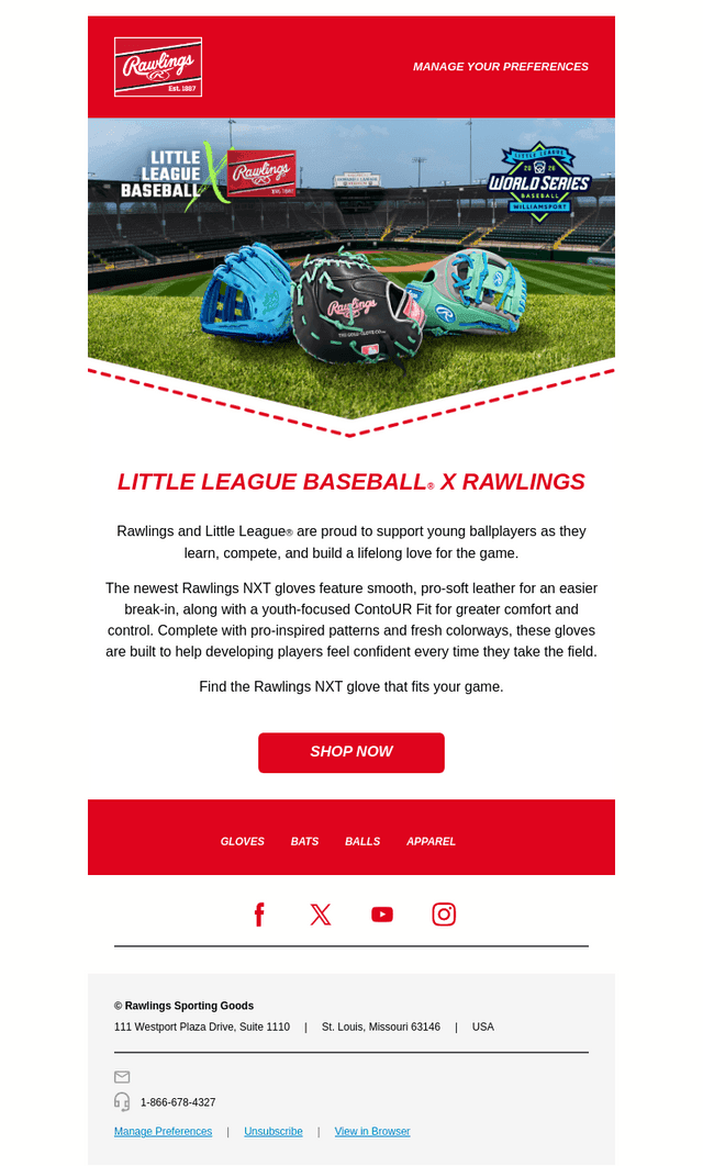 Meet the Newest Rawlings NXT Gloves