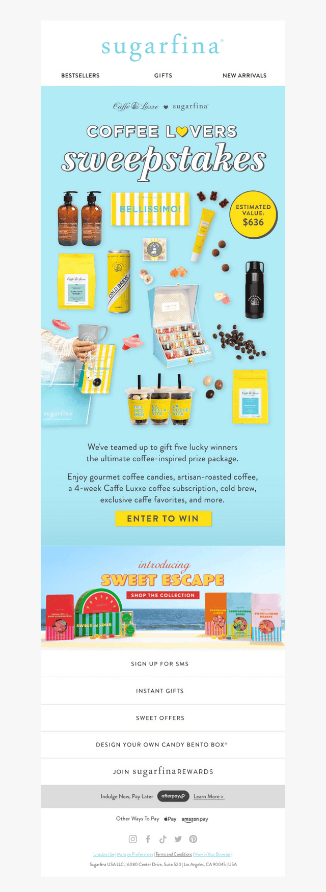 ENTER NOW: Coffee Lovers Sweepstakes! ☕️