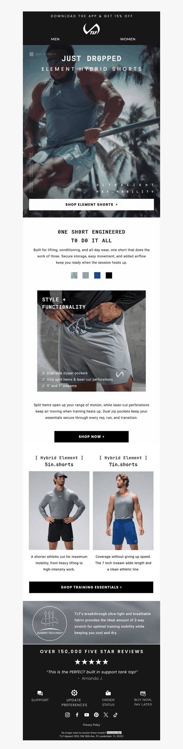 Just Dropped: Element Hybrid Shorts