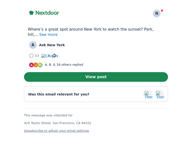 Next email from Thu, Aug 20, 2026