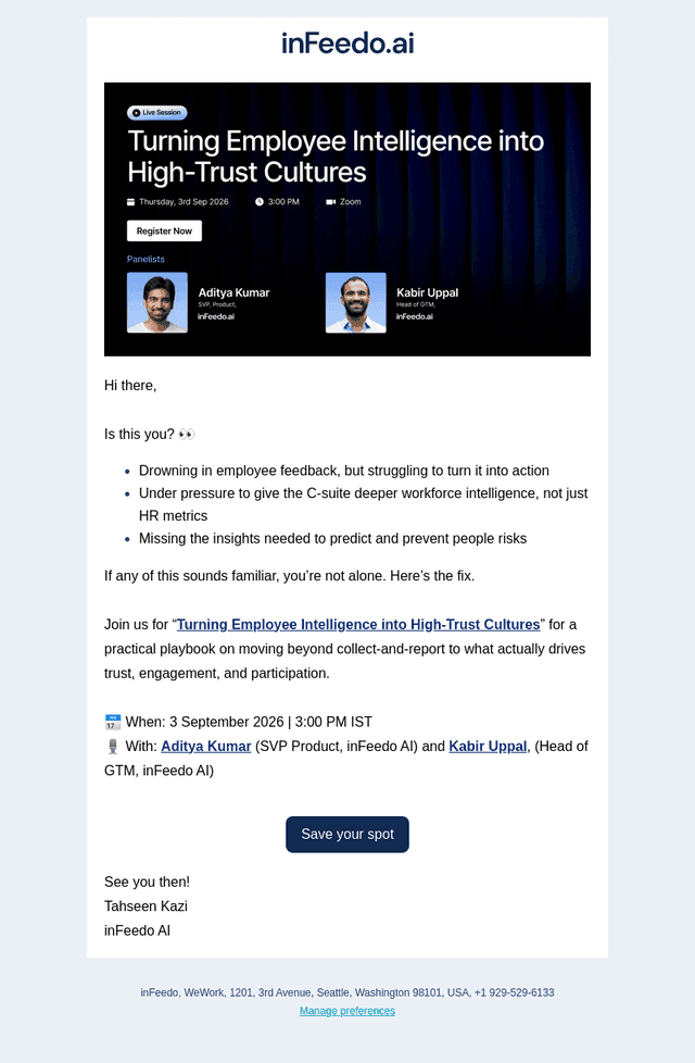 🔴 Live Webinar: Building better workplaces with workforce intelligence