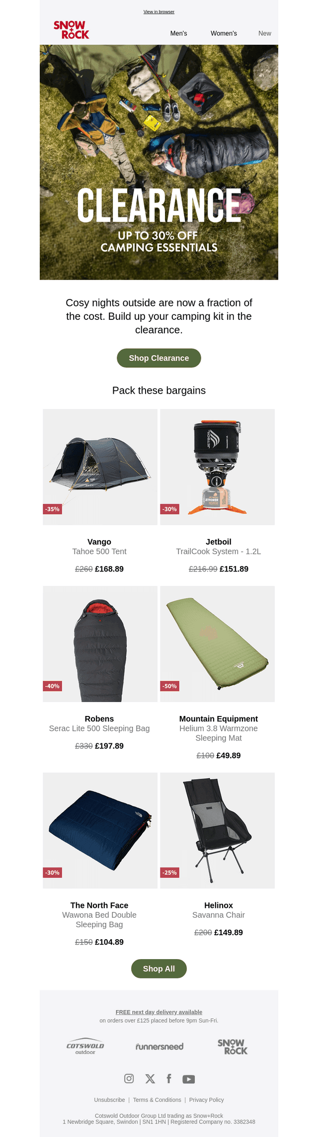 Camping kit CLEARANCE.