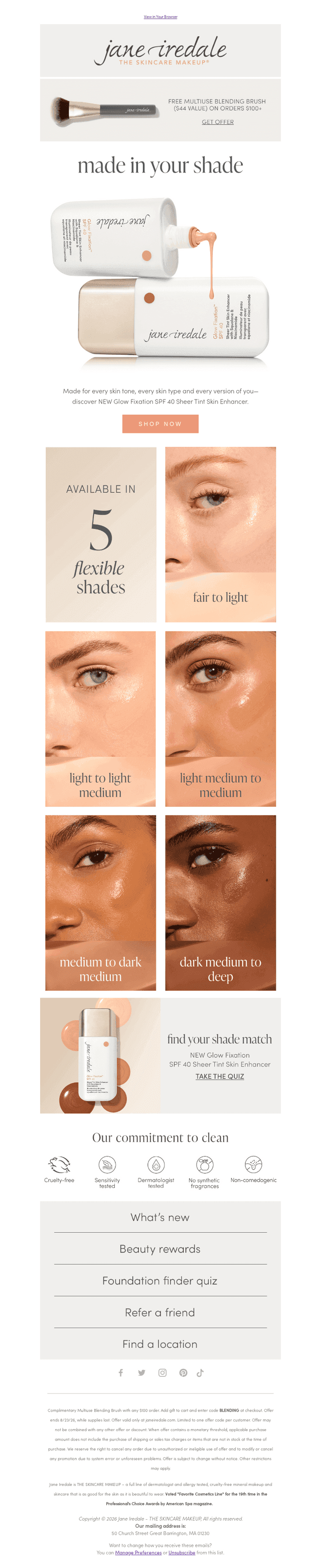 Find your Glow Fixation shade match