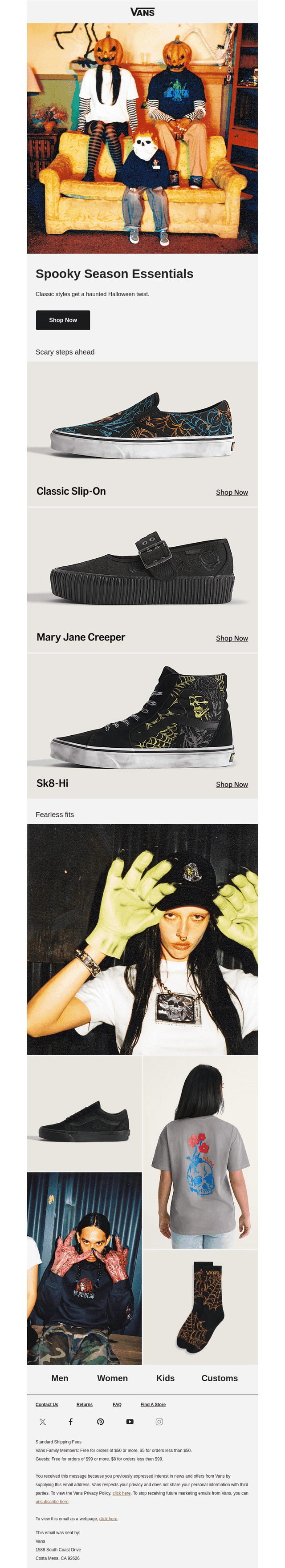 Vans email from Fri, Aug 21, 2026