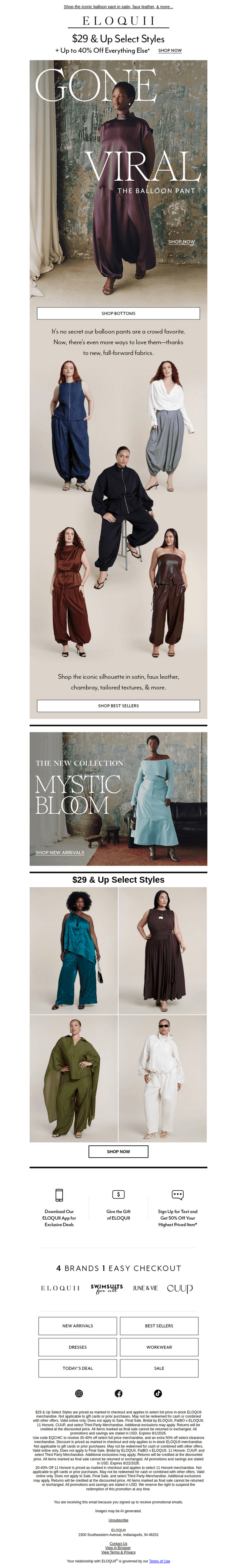 Eloquii email from Fri, Aug 21, 2026