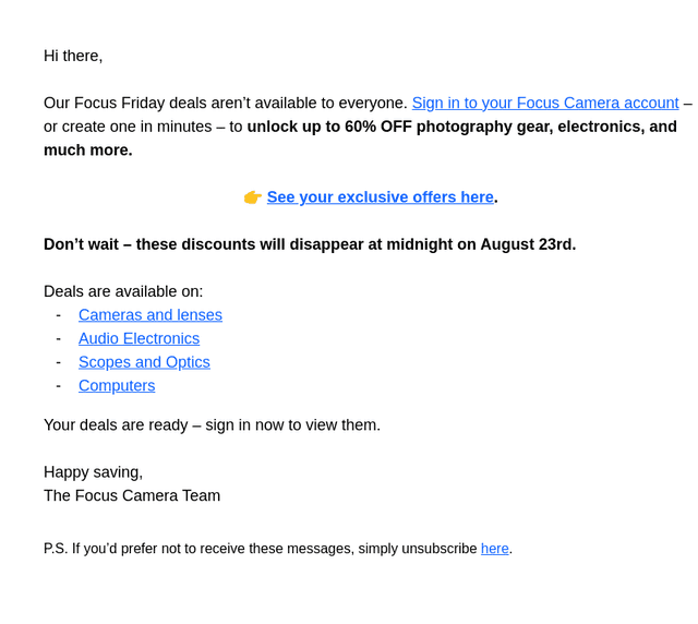 Sign in and SAVE up to 60%