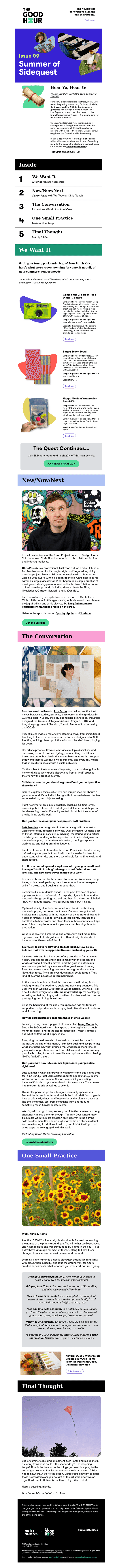 Skillshare email from Fri, Aug 21, 2026