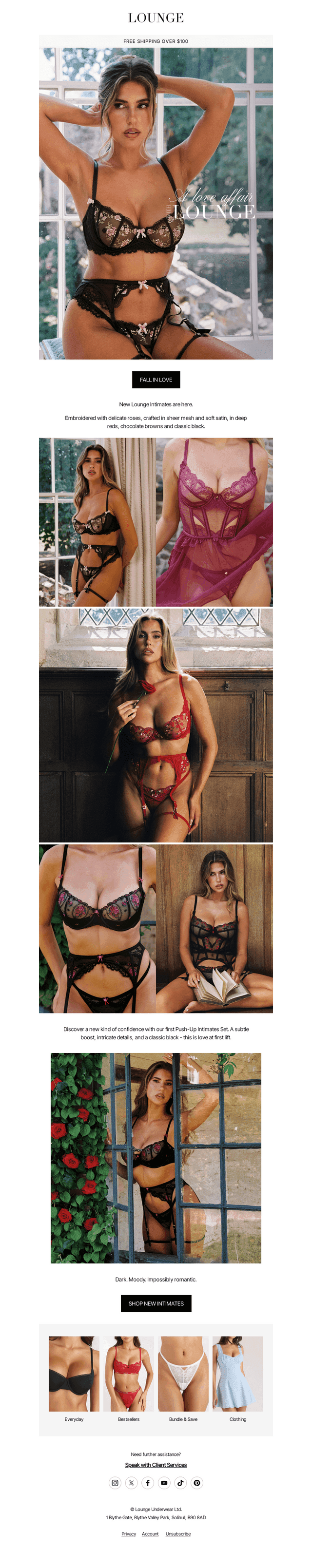 New Intimates. A love affair.