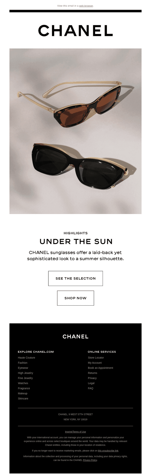 Chanel email from Fri, Aug 21, 2026