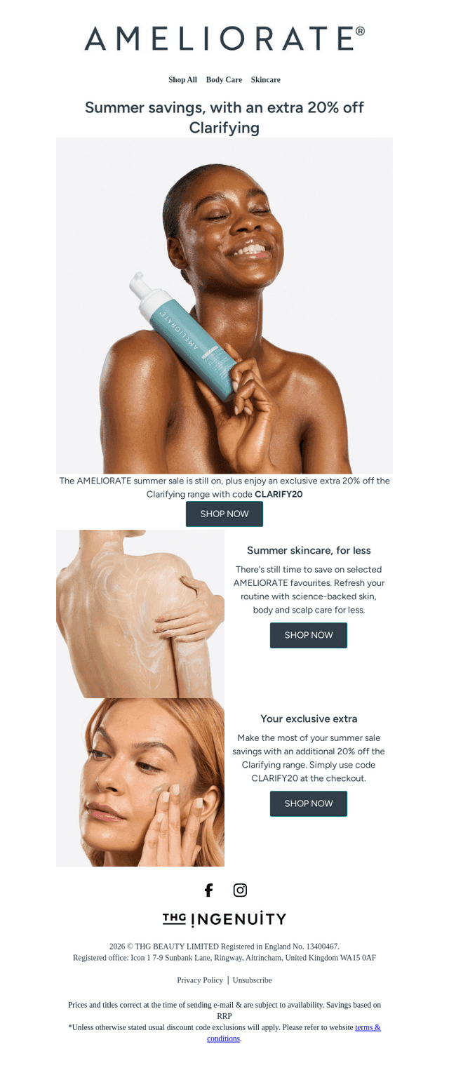 Ameliorate UK email from Sat, Aug 22, 2026