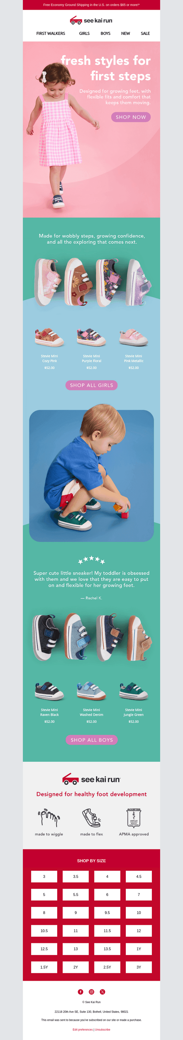 First Steps Look Good in These