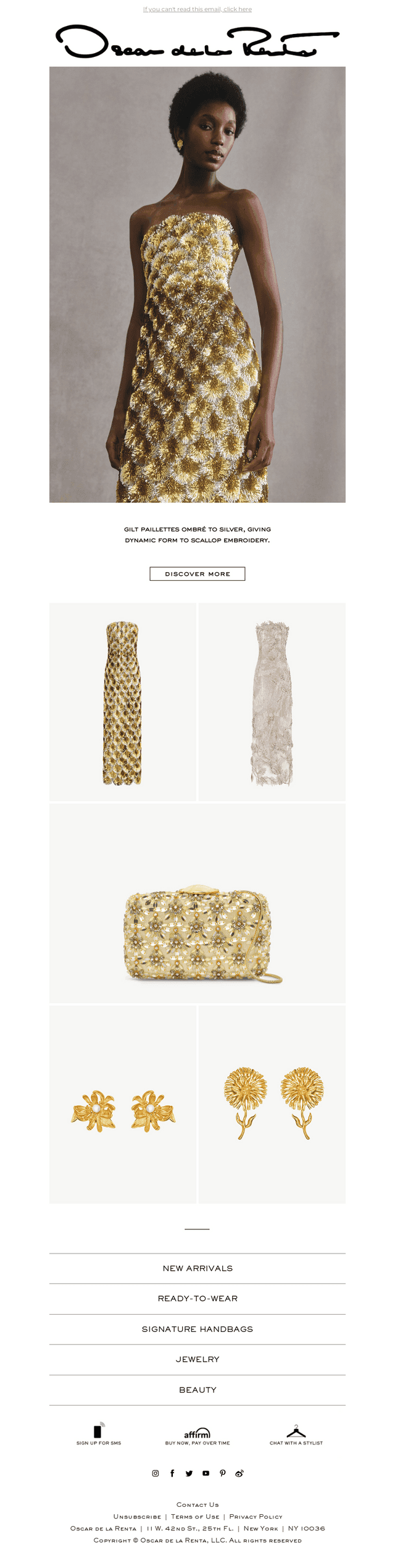 Oscar de la Renta email from Sat, Aug 22, 2026