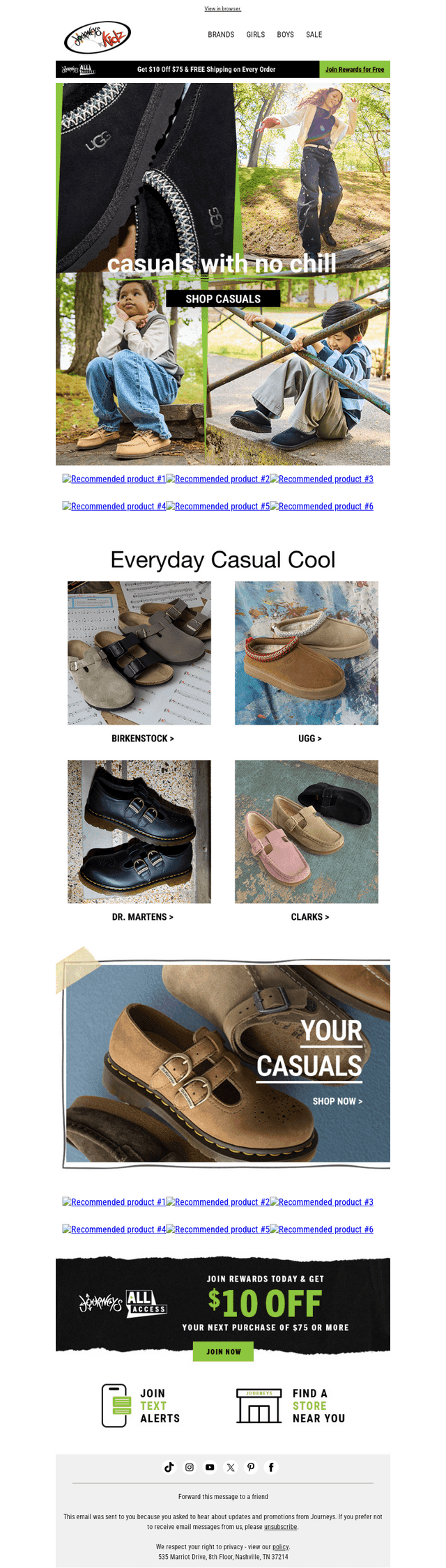 Journeys email from Sat, Aug 22, 2026