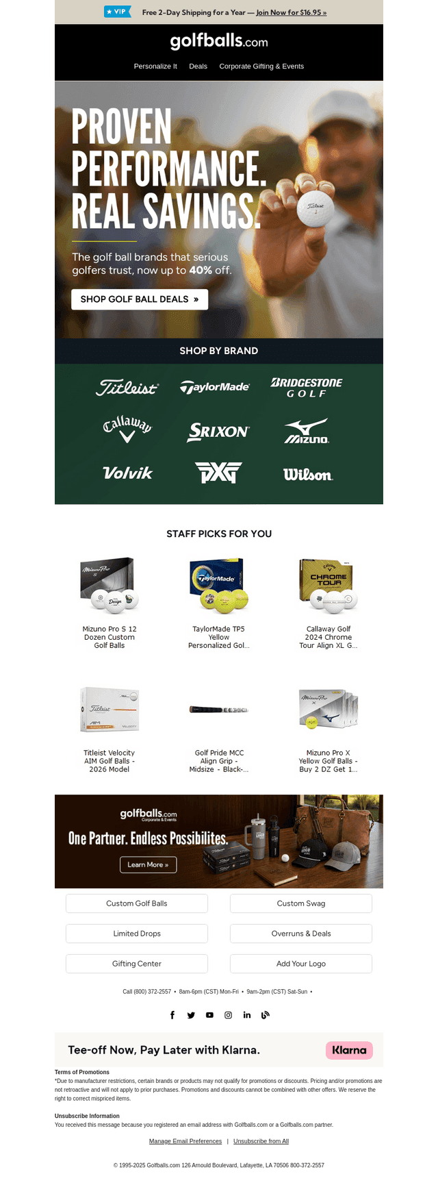 Golfballs email from Sat, Aug 22, 2026