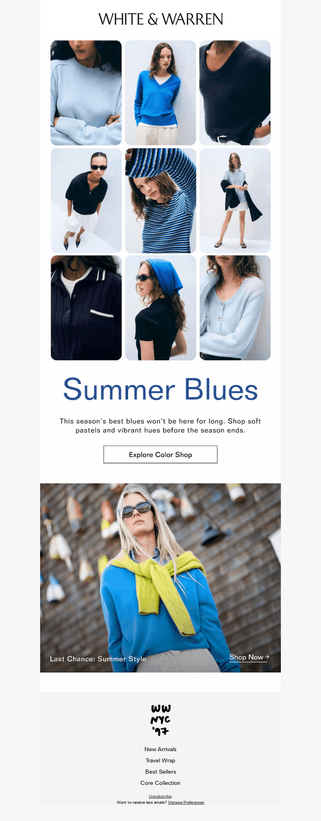 White + Warren email from Sat, Aug 22, 2026