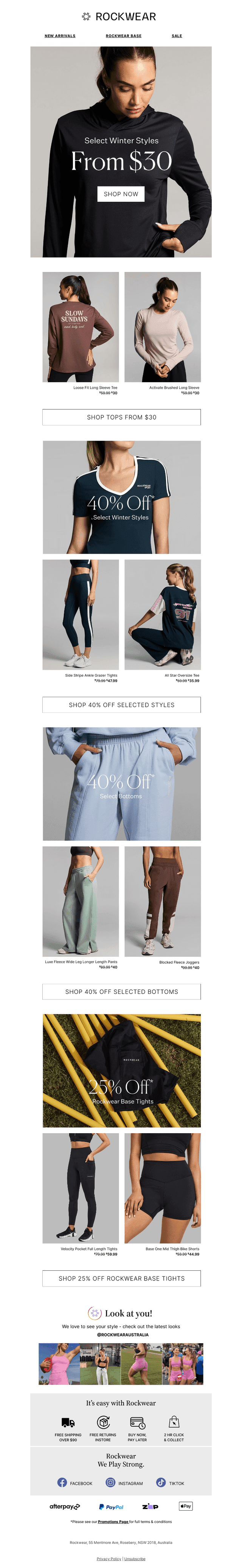 Rockwear email from Sun, Aug 23, 2026