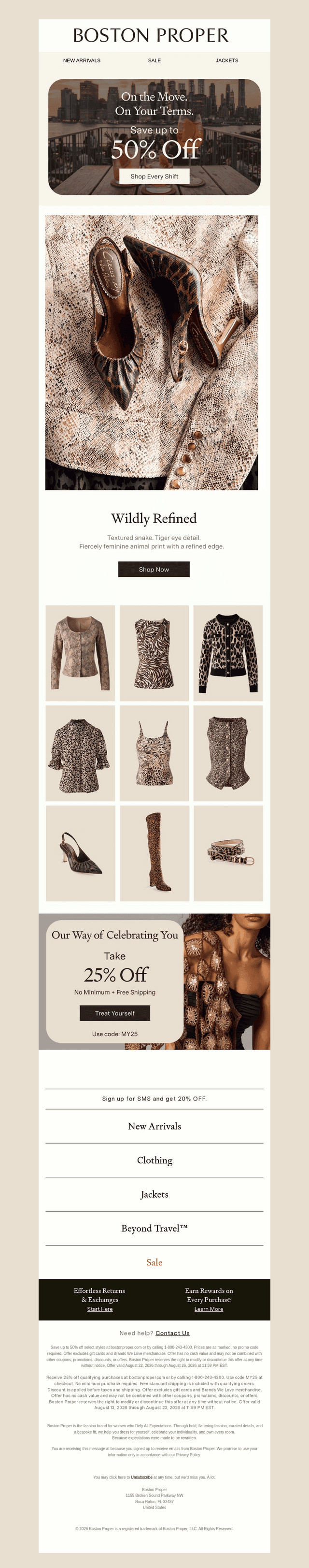 The Wild Side, Refined. Plus, Up to 50% Off.
